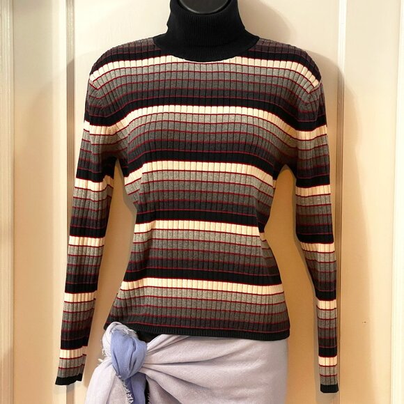 Talbots Ribbed Cotton Turtleneck Sweater - Picture 2 of 14
